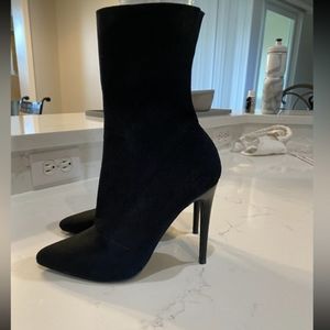 Century stiletto ankle boots Steve Madden knit sock boots